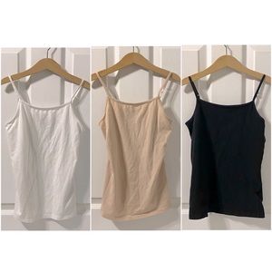 3/$6 / Cat & Jack Girls Cami / Size Medium 7-8 / White Cream Black Camisole